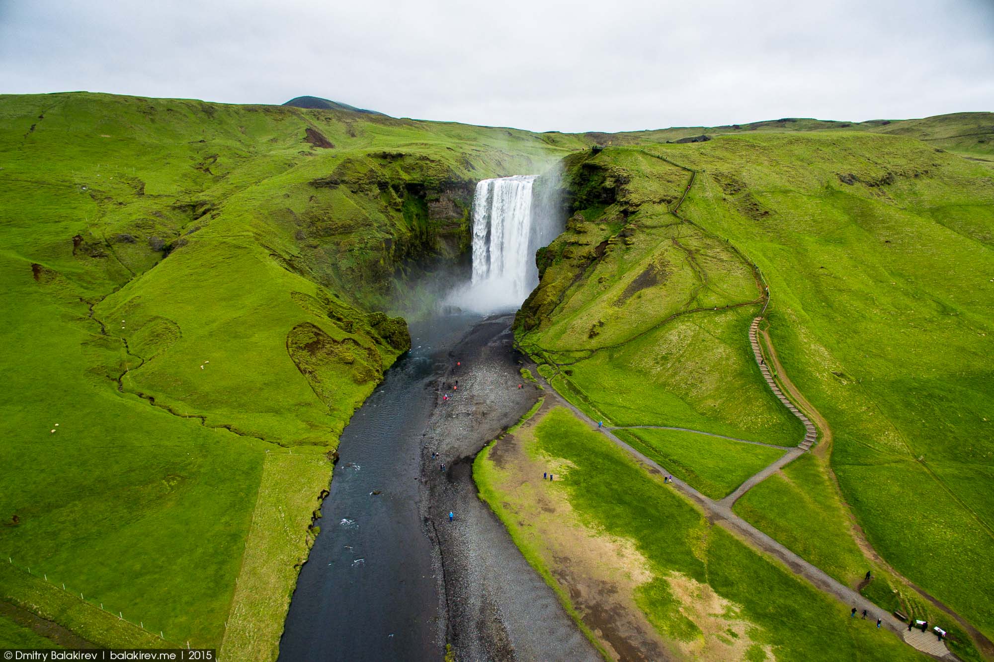 Skogarfoss, Eyvindarhólar